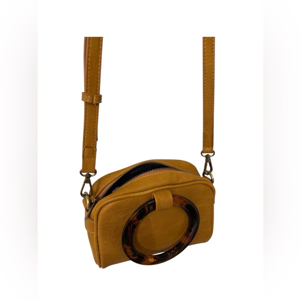 Anthropologie Lucite-Handled Mini Crossbody Bag